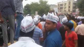 Jamia Nagar protest over arrest of Okhla MLA