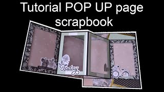 Pop up альбом Beautiful/Страница №1/pop up page/DIY pop up page/Tutorial video Scrapbookpop up album