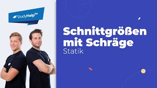 Schnittgrößen berechnen - mit Schräge in Geometrie [Technische Mechanik] |StudyHelp