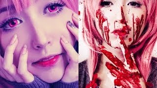 Inspired Makeup Gasai Yuno Mirai Nikki