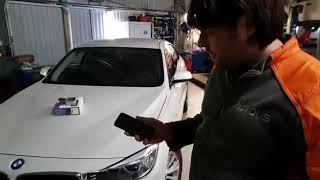 Установка автосигнализации Pandect X-1800BT с автозапуском на BMW 3GT. Дело работы BT приложения