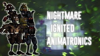 [FNAF | Speed Edit] Making Nightmare Ignited Animatronics