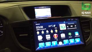 Штатное головное устройство IQ NAVI T4-1507 Honda CR-V 10,1" (Android 4.2.2) ПОСЛЕ УСТАНОВКИ