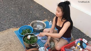 Удивительная традиционная рыбалка в Камбодже | как рыбачить вручную в Камбодже #3