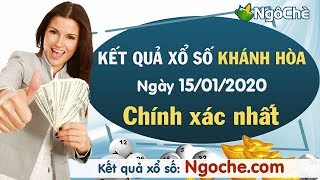 KQXSKH 15/1/2020 - XSKH - SXKH - Xổ số Khánh Hòa ngày 15 tháng 1 năm 2020 - Xổ số Khánh Hòa thứ tư