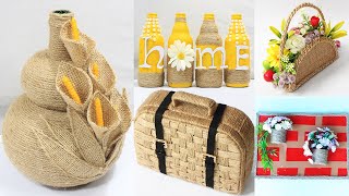 5 Jute craft ideas | Home decorating ideas handmade | #2