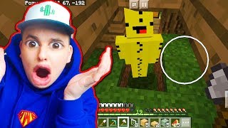 Minecraft na Telefon - UKRYWAŁ SIE W PIWNICY!!!! #12