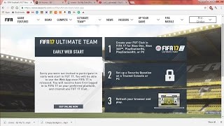 FIFA 17 Web app Not Working | EA Access Solution