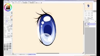 【Tutorial】 - How to color anime eyes (Paint Tool Sai)