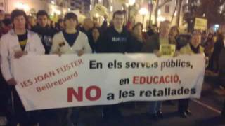 Manifestació per l'Escola Pública, València 21-1-21