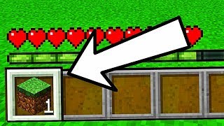JOUER À MINECRAFT AVEC UN SEUL BLOC ?!
