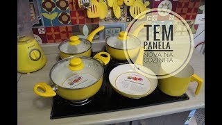 ABRINDO COM VOCÊS MINHAS PANELAS AMARELAS - Por Vaidade não tem idade