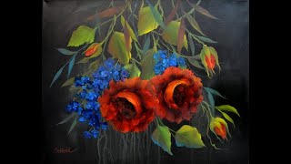 Как нарисовать розу. Живопись маслом или акрилом, как рисовать цветы. How to paint flowers