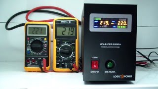 ИБП Logicpower LPY-B-PSW-500+, для котлов отопления, чистая синусоида, внешняя АКБ