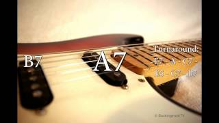 Blues Shuffle Guitar Backing Track in E