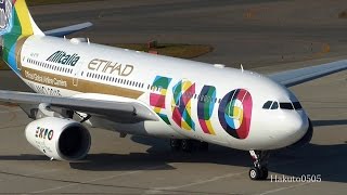 Etihad Airways Airbus A330-243 A6-EYH "Expo Milano 2015" Landing at Nagoya