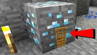 Minecraft: DIAMOND ORE HOUSE!!! (MINING INSIDE DIAMONDS!)