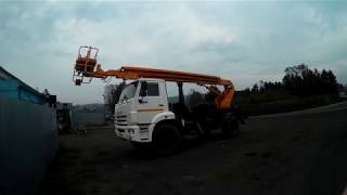 Краткий обзор автовышка для работ с электросетью на базе камаз 43502