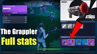 FORTNITE GRAPPLER Full STATS 5.40 update confirmed 8/4/2018 (Galaxy Skin Winner is..)