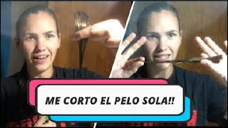 ME CORTO EL PELO SOLA! Cómo cortarse el pelo recto + Estoy muuu loca!