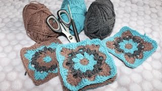 DIY Granny Square für eine Nackenrolle TEIL 1
