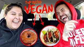 TRYING TOP RATED VEGAN FOOD FOR FIRST TIME with SUZY!!