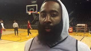 James Harden says Rockets have pieces to challenge Warriors | ESPN