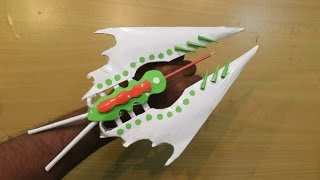 How to Make a Paper Hidden blade ( Night Stalker blade ) - Easy Paper Knife Tutorials