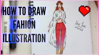 Как Рисовать Фэшн Иллюстрации?//Fashion Sketch