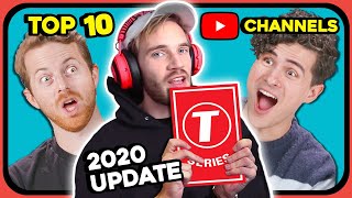 YouTubers React To Top 10 Most Subscribed YouTube Channels Of All Time (January 2020 Update)
