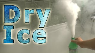 Сухой лед и горячая вода