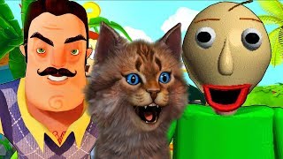 ЧТО Я УКРАЛ У БАЛДИ И СОСЕДА? БАЛДИ и ПРИВЕТ СОСЕД / Котик Игроман Baldi Basics / Hello Neighbor