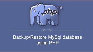 How to Export and Import MySQL Database using PHP