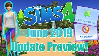 Sims 4 | June 2019 update// ?Pride Month Items, Off The Grid & More!!