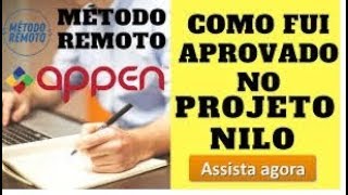 AVALIADOR DE MÍDIA SOCIAL FUI APROVADO NO PROJETO NILO DA APPEN