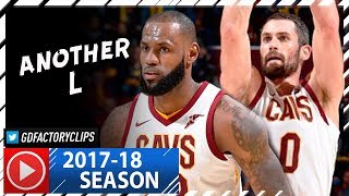 LeBron James & Kevin Love Full Highlights vs Knicks (2017.10.29) - 38 Pts, 21 Reb