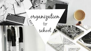 How To Stay Organized For School | Back To School Organization