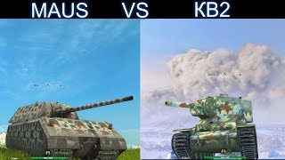 ДВА MAUS VS СЕМЬ КВ2 WOT BLITZ