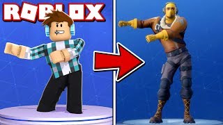 DANÇAS DO FORTNITE NO ROBLOX !!