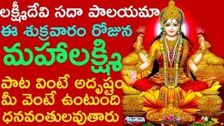 శుక్రవారం ఈ పాట వింటే దరిద్రం పోయి లక్ష్మి దేవి మీ ఇంట్లోకనక వర్షం కురిపిస్తుంది Lakshmi Devi Songs