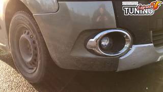 Хром окантовка противотуманных фар Ситроен Берлинго 2 / Хром на противотуманки Citroen Berlingo 2