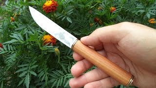 нож из циркулярной пилы рукоять из черешни