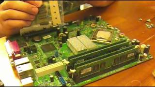 Dell Optiplex 745 sff Replace bad Capacitors Part 1