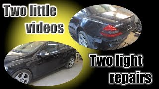 Two light repairs, two short videos. Два легких ремонта, два коротких видео.