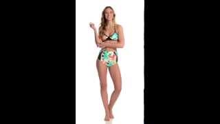 Volcom Tropical Riot Crop Top | SwimOutlet.com