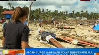 NTG: Storm surge, nag-iwan ng matinding pinsala sa Hernani, Eastern Samar