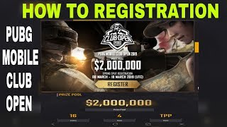 PUBG MOBILE OPEN CLUB 2019 HOW TO REGISTRATION