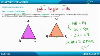 Triangles-Tests For Congruence