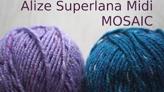 Обзор Alize Superlana Midi MOSAIC \\ стильные цветовые сочетания \\