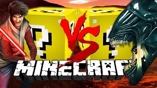 Minecraft: ROCKET LUCKY BLOCK CHALLENGE | Alien VS Jedi!!